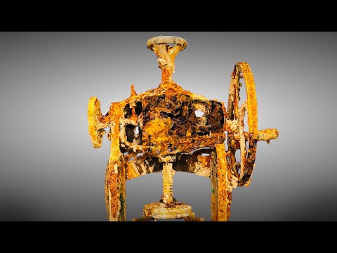 Rusty Antique Ice Crusher Machine Restoration Video!