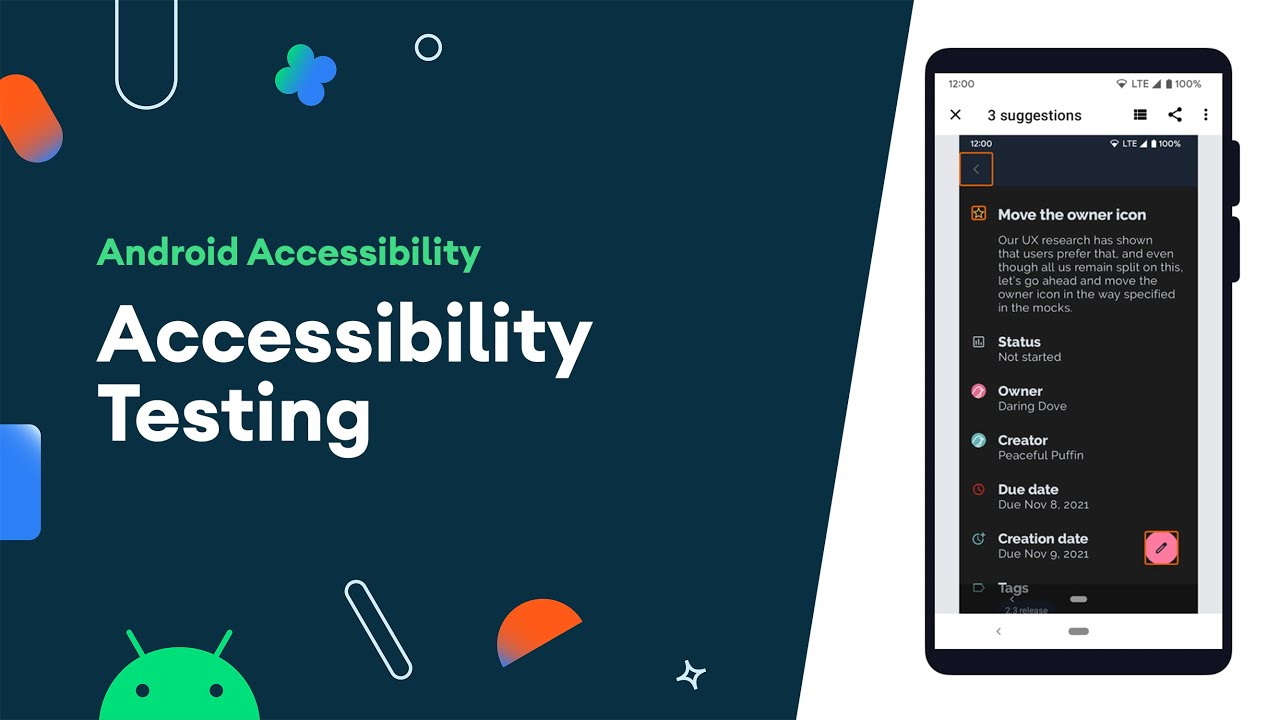 Accessibility testing - Accessibility on Android
