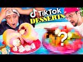 Trying Unique TIK TOK Desserts!! Edible Art! (FV Family Miami Florida Icy & Spicy Cotton Candy Vlog)