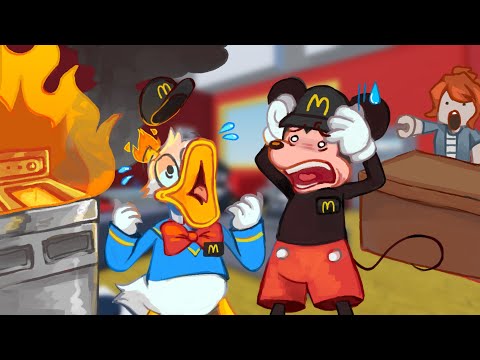 ROBLOX MICKEY TROLLING in MCDONALDS