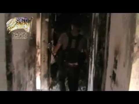 تمشيط أحد الأبنية التي كان يتمركز فيها عناصر النظام على جبهة العباسيين في دمشق