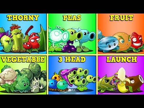 Random 6 Team Plants Battlez - Who Will Win? - PvZ 2 Teams Plant