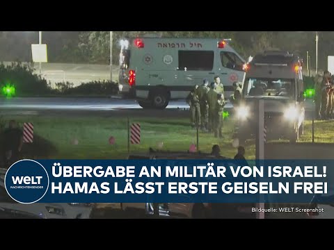 HAMAS LÄSST ERSTE GEISELN FREI: Gaza-Terroristen lassen erste Verschleppte laufen - Zurück in Israel