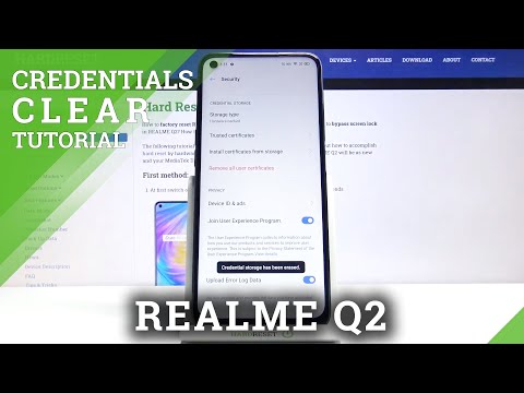 How to Clear Credentials in REALME Q2 – Remove All Certificates