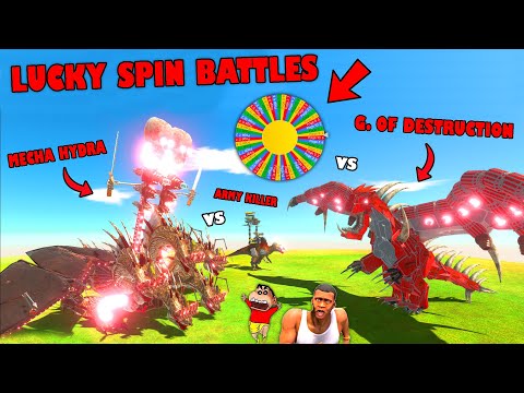 3x3 LUCKY MYSTERY SPIN BATTLES with SHINCHAN vs CHOP vs AMAAN-T in Animal Revolt Battle part 2