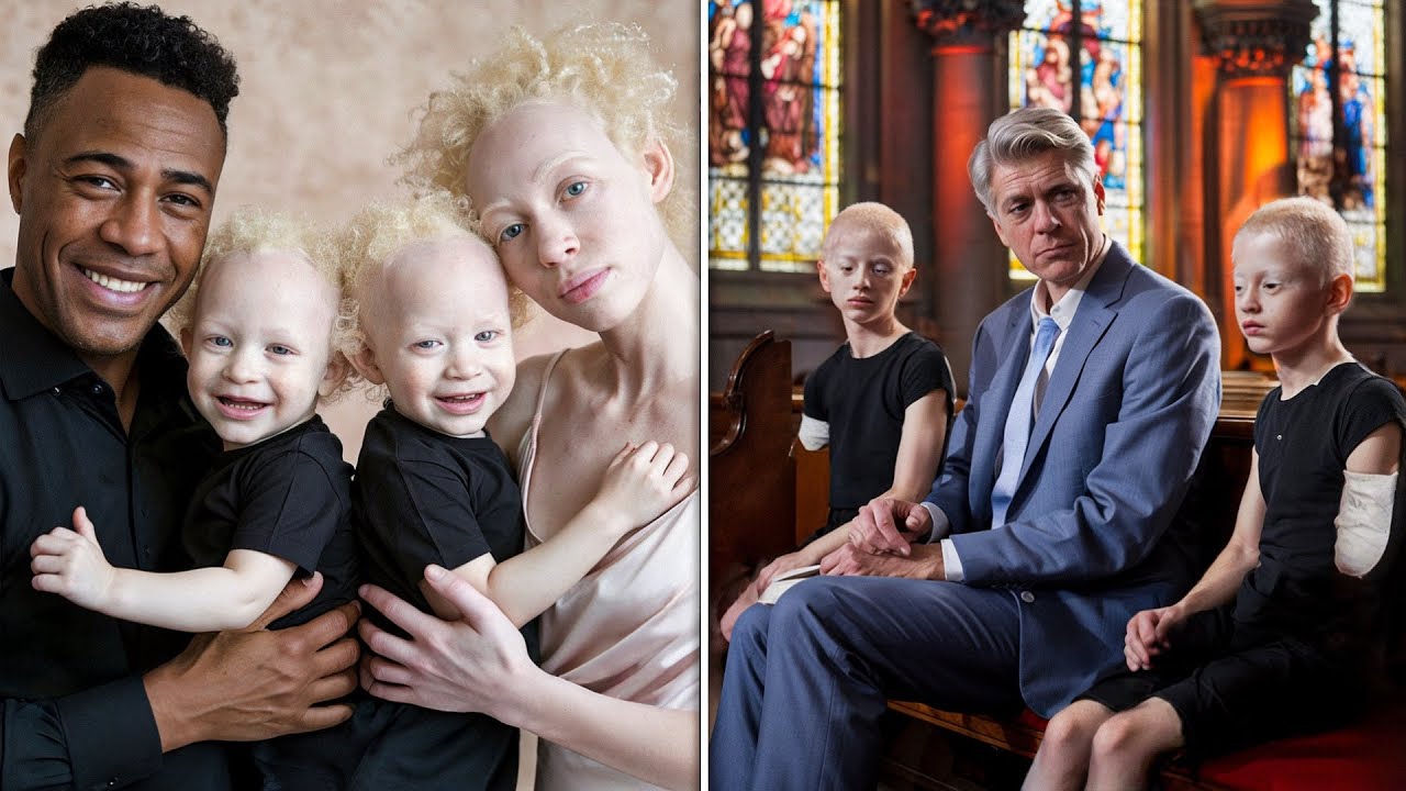 Their Albino Twins Were Abducted from the Nanny, 8 Years Later at Sunday Church They See…