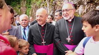 O Prelado do Opus Dei, no santuário de Covadonga