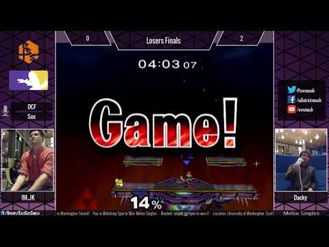 Spin to Win: IM_JK (Sheik) vs Dacky (Fox) - Losers Finals - Melee