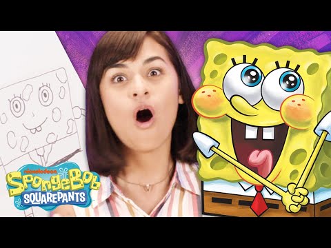 創業板的姐妹們從記憶中抽離!?誰能畫出最棒的海綿寶寶？ (GEM Sisters Draw from Memory! ? Who Can Draw the BEST SpongeBob?)