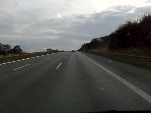 Autobahn A72 von Plauen in Richtung Chemnitz mit Mercedes Sprinter 313CDI