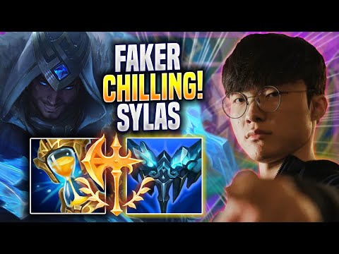 FAKER CHILLING WITH SYLAS! - T1 Faker Plays Sylas MID vs K'sante! | Preseason 2023