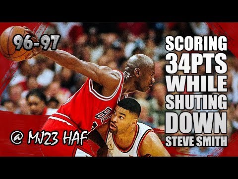 Michael Jordan Highlights vs Hawks (1996.12.26) - 34pts, SHUT DOWN STEVE SMITH!