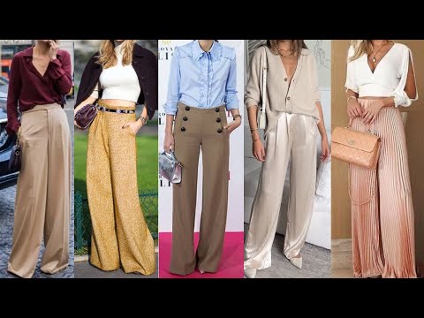LOOKS y OUTFITS con PANTALONES de MODA 2025 PALAZZO