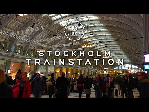 8 hours of train station sounds | train station sound effect and railway station sound