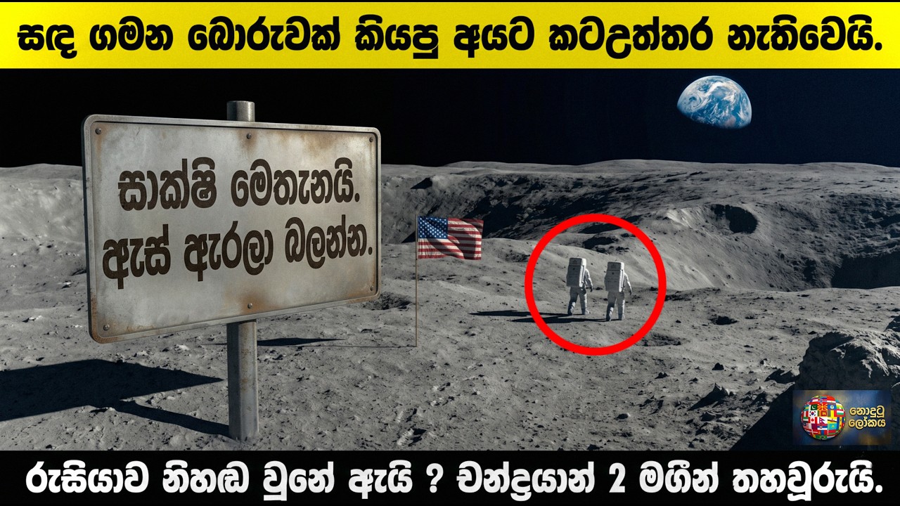 සඳ ගමන බොරුවක් කියපු අයට කටඋත්තර නැතිවෙයි. Moon Landing is Not Fake.