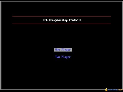 GFL Championship Football gameplay (PC Game, 1986)