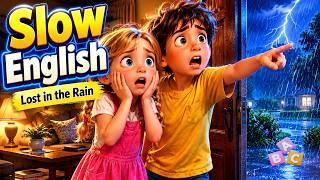 Episode 2: Lucky is Lost in the Rain! Learn English Through Story | A1-A2 Level