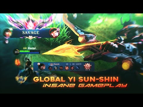 SAVAGE !! SUPER AGGRESSIVE YSS 19 KILLS!! TOP GLOBAL YI SUN-SHIN GAMEPLAY BY RAIZEL~ Mobile Legends