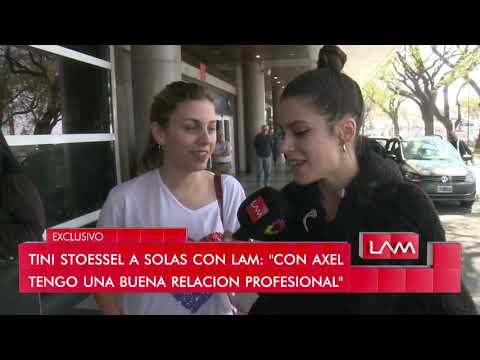"Con Axel tengo una buena relación", Tini Stoessel contó la posta