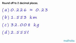 Rounding to 2 Decimal Places