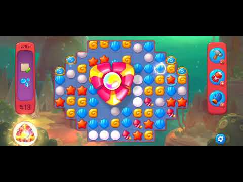 Fishdom Hard Level 2795 (with Double Super Lightning) @choraelmin