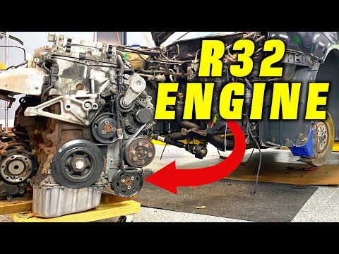 R32 Engine and Transmission Removal ~ Time for an Engine Rebuild