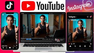 Use ONE VIDEO for YouTube, TikTok, & Instagram – How to RECORD & EDIT for Multiple Aspect Ratios