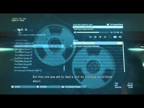 METAL GEAR SOLID V PHANTOM PAIN Tapes - Skull Face's Origins and XOF
