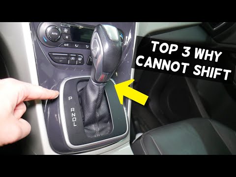 TOP 3 WHY CAR IS STUCK IN PARK, CANNOT SHIFT TO REVERSE DRIVE NEUTRAL