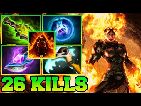 Lina Dota 2 Mid Carry With 26 Kills Build Pro Gameplay Guide 7.34