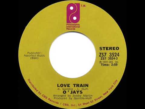 1973 HITS ARCHIVE: Love Train - O’Jays (a #1 record--stereo 45)