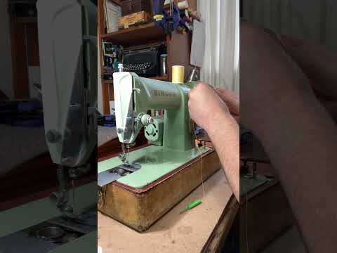 How To Thread a 1958 Vintage Singer 185J Sewing Machine