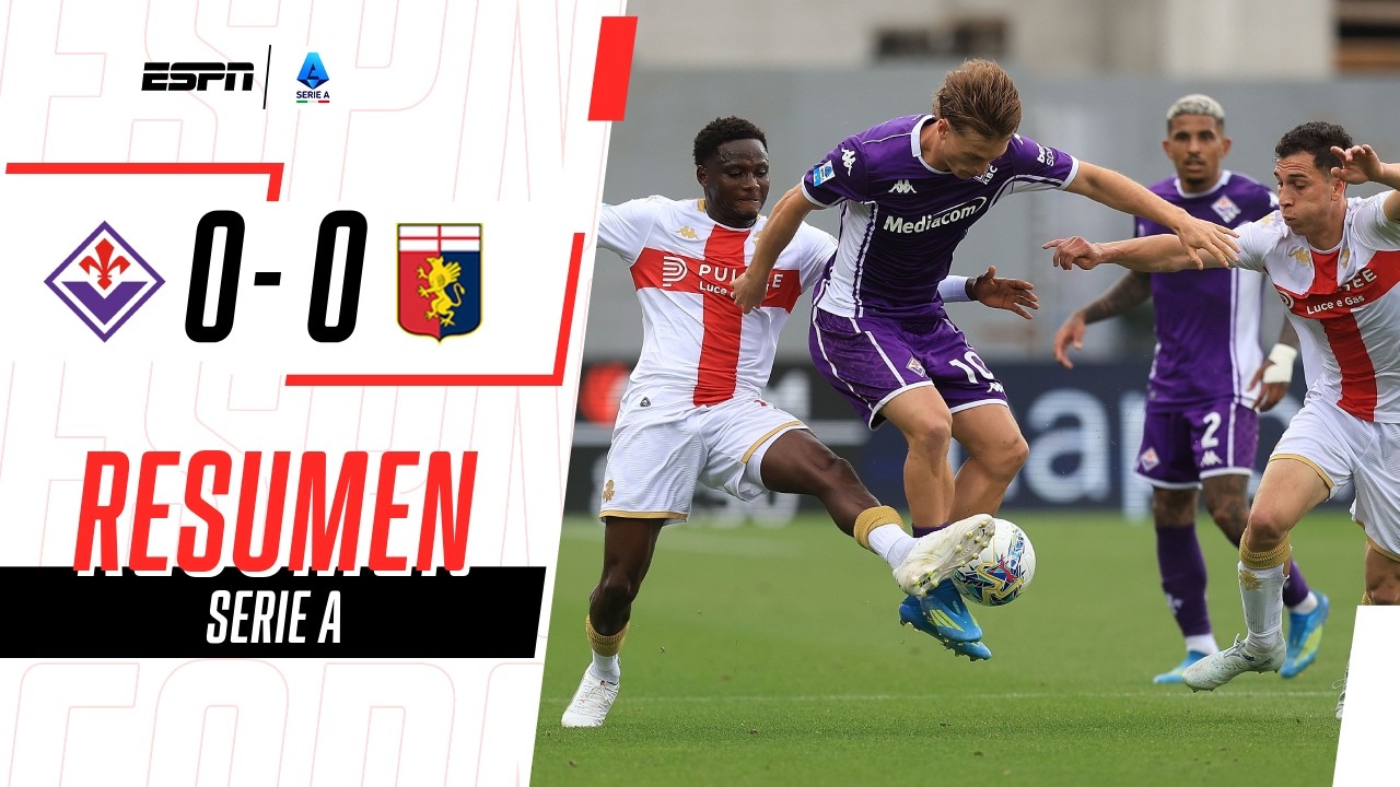 EMPATE SIN GOLES EN UN DUELO DE LA PARTE BAJA DE LA SERIE A | Fiorentina 0-0 Genoa | RESUMEN