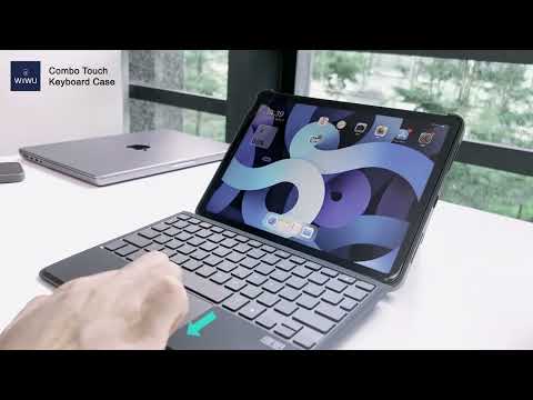 Аксесуар для iPad WIWU Combo Touch Keyboard Case Grey for iPad Air (2020-2025) / iPad Pro 11 (2018-2022)