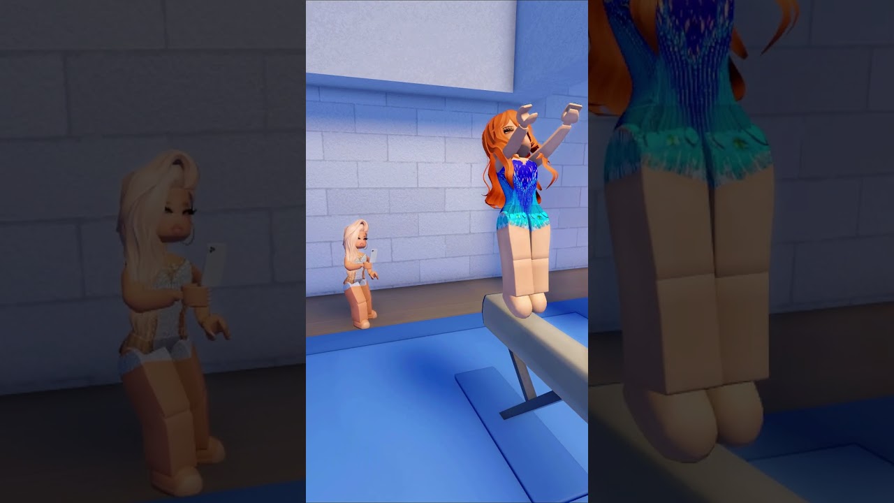 Ne fais JAMAIS ce défi de gym les yeux fermés sur roblox... ☠️ #shorts