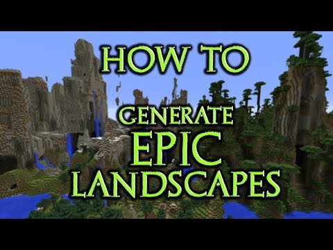 How To Generate Epic Terrain in Minecraft (Custom World/Minecraft Epic Landscape Tutorial)
