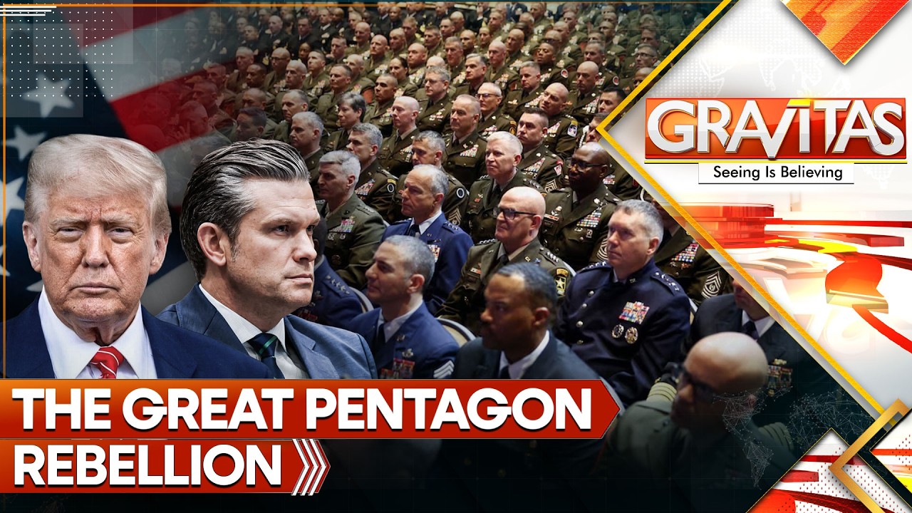 Great Pentagon Rebellion: 80 Generals, Admirals Defy Trump, Hegseth, Get Sacked  | GRAVITAS LIVE