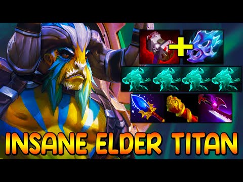 BRUTAL PHYSICAL DAMAGE - INTENSE ElderTitan CARRY BUILD - FULL TEAM FIGHT - DOTA 2 GAMEPLAY