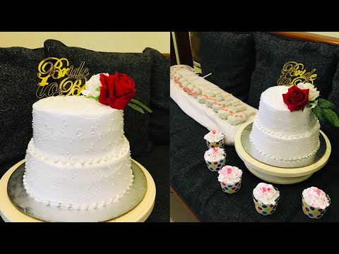 two tyer  chocolate cake 😋 | chocolate cake |bride to be theme|meenaz kitchen