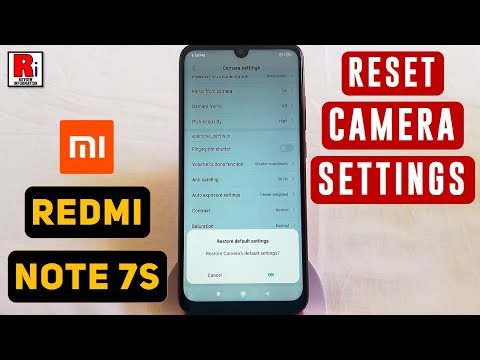 How To Reset Camera Settings In Xiaomi Redmi Note 7s