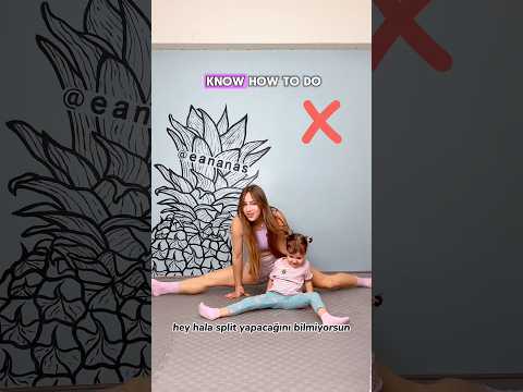 I Taught my sister to Split😱🔥 #howto #tutorial #easy #split #gymnast #sisters #flexibility