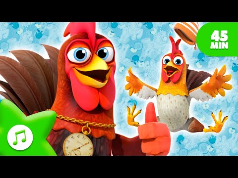 GALLO PINTO EL DESPERTADOR 🐓 45 MIN 🌈Canciones Infantiles | La Granja de Zenón