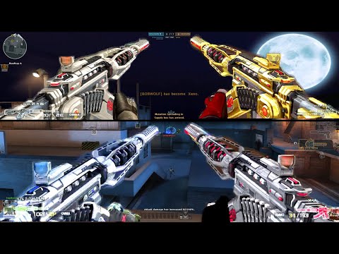 Crossfire NA/UK 2.0 : M4A1 S - Laser Silver Gold Red - Hero Mode X - Zombie V4