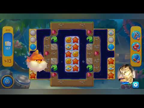 Fishdom 2022, no Boosters,  600  level  -  прохождение без бустеров,  600  уровень.