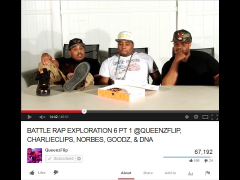 BATTLE RAP EXPLORATION 6 PT 1 @QUEENZFLIP, CHARLIECLIPS, NORBES, GOODZ, & DNA