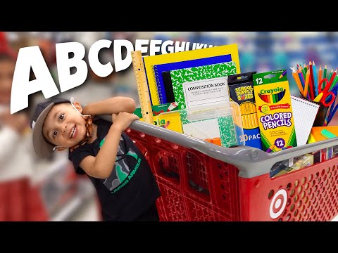 4 YEAR OLD JAYDEN GOES BACK TO SCHOOL SHOPPING IN ALPHABETICAL ORDER!!