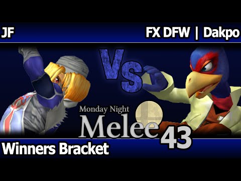 MNM 43 Melee - JF (Sheik) vs FX DFW | Dakpo (Falco) - Winners Bracket