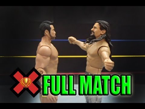 WWE Brian Kendrick VS Hideo Itami - The X Cup tournament (SNA Figure Stop Motion)