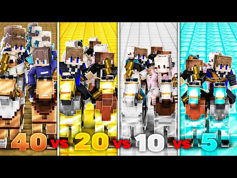 LEATHER vs GOLD vs IRON vs DIAMOND (XXL HORSE BATTLE)