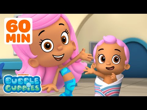 60 MINUTES of Fintastic Baby Mia Moments! w/ Molly | Bubble Guppies